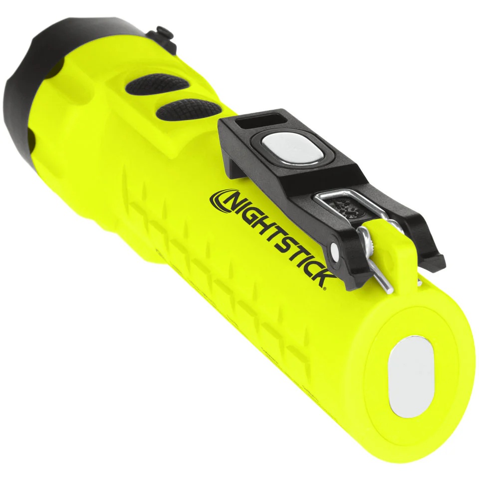 Nightstick, Intrinsically Safe Dual-Light Torch w/Magnets - 3 AA (not included) Lime Green, ATEX Zone 0, 5422GMXA