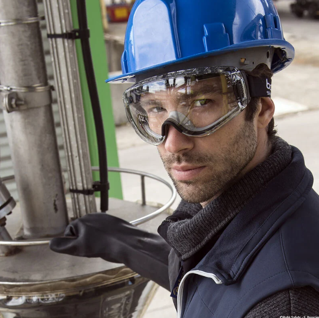 Bolle Safety, 1679110, Pilot 2, Safety Goggles, Indirect Vent, AS/AF, Clear Lens