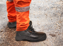 Victory, AirStep VS100, Low-cut Safety Shoes, Lace-Up, S1PS SR, Black, Size UK 03