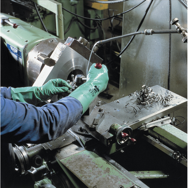 Mapa Professional, Ultranitril 492, Chemical Gloves, Nitrile, Green, 32cm