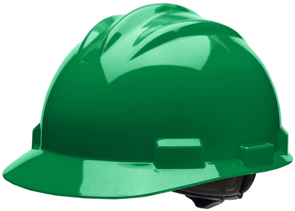 Bullard USA, 61KGBFG, S61, Industrial Safety Helmet, Non-vented, Cap style, 4 point Flexgen ratchet, Kelly Green