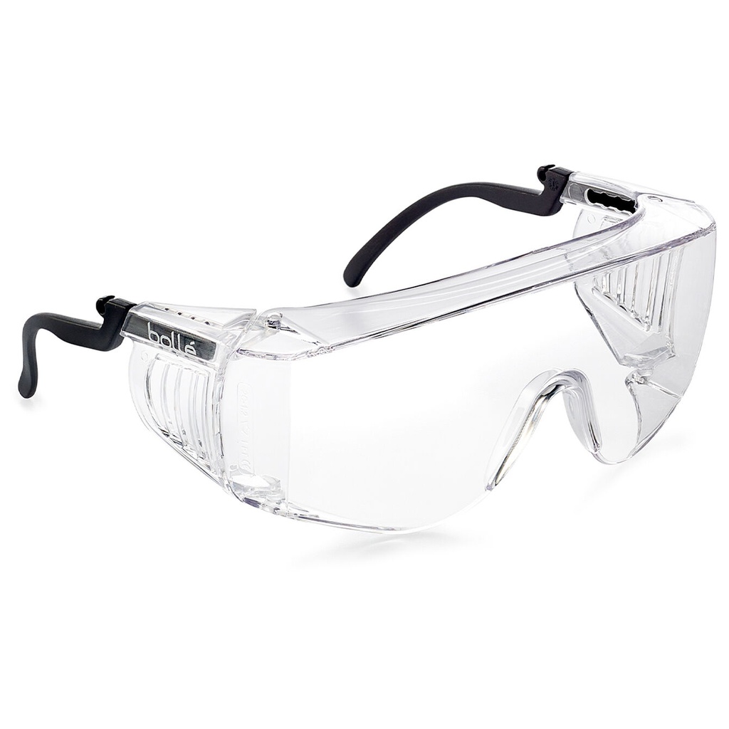 Bolle Safety, 1650515A, Override, OTG Safety Glasses, AS/AF, Clear Lens