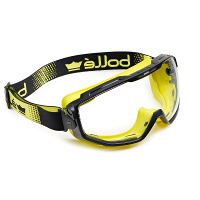 Bolle Safety, UNIVGN10W, Universal, Safety Goggles, Indirect Vent, AS/AF, Clear Lens