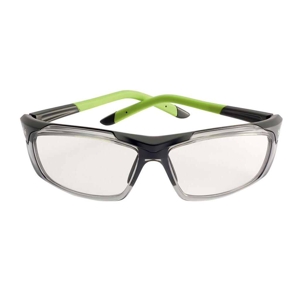 Bolle Safety, HARPGN, Harper RX, Prescription Safety Glasses Frame, Grey/Green