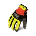 Ironclad, EXO2-HVP Hi-Viz Pro, Work Gloves, Hi-Vis Orange/Yellow, Embossed Palm, EN 3121