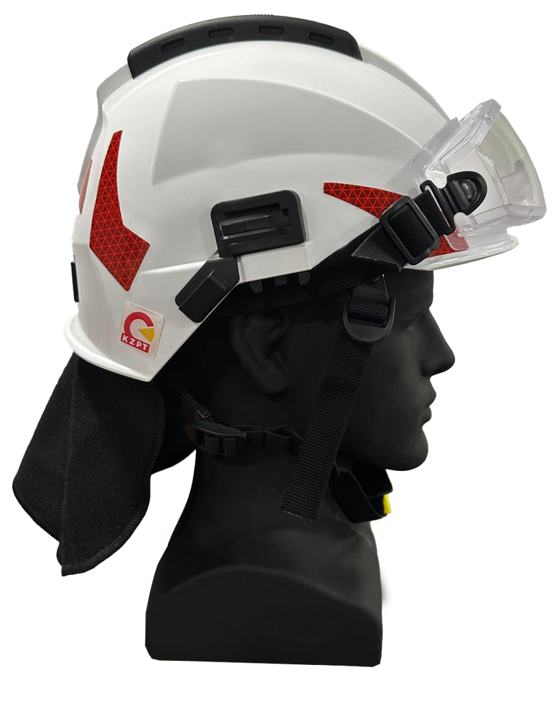 Brandbull, Tytan NEO HTM 103, Fire Helmet, White with Red Reflective