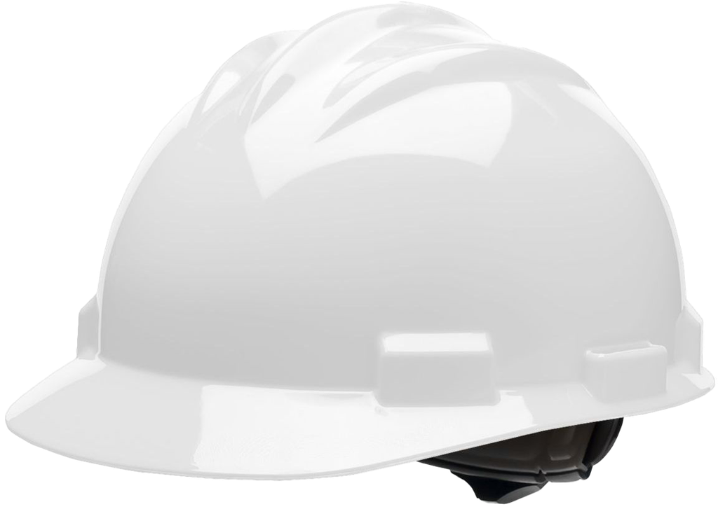 Bullard USA, 61WHBFG, S61, Industrial Safety Helmet, Non-vented, Cap style, 4 point Flexgen ratchet, White