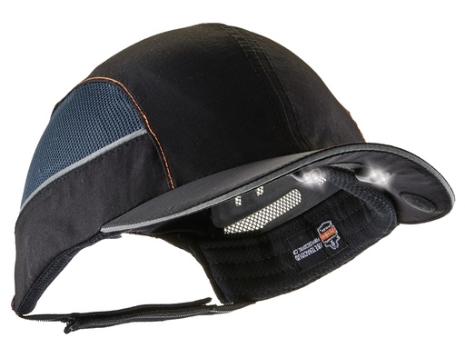 [WEBSITE] Ergodyne, Skullerz® 8960 Bump Cap Hat - LED Lighting, Short Brim - 50MM, Black