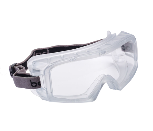 [WEBSITE] Bolle Safety, 1687101, Coverall 3, Safety Goggles, Sealed, AS/AF, Clear Lens