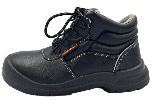 [40VIC-AIR-VS102-BK-03] Victory, AirStep VS102, Mid-cut Safety Shoes, Lace-Up, S1PS SR, Black, Size UK 03